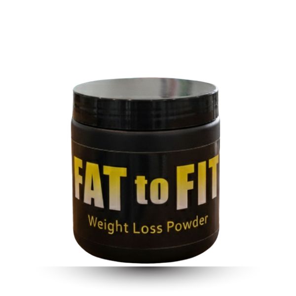 FAT to FIT – Herbal Weight Loss Powder (100% Natural Fat Burner | Belly Fat Reduction | Detox & Metabolism Boost)